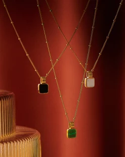 Lucy Williams Square Mother of Pearl Necklace