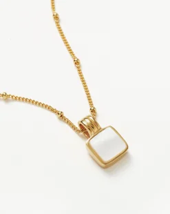 Lucy Williams Square Mother of Pearl Necklace
