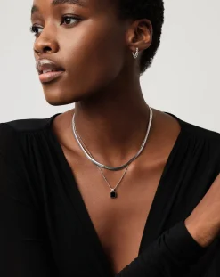 Lucy Williams Square Onyx Necklace