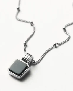 Lucy Williams Square Onyx Necklace