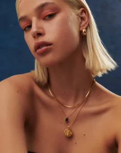 Lucy Williams Square Onyx Necklace