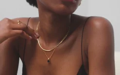 Lucy Williams Square Onyx Necklace