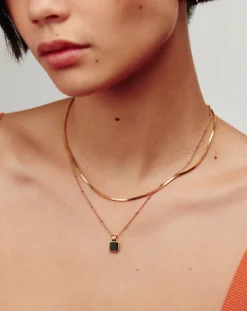 Lucy Williams Square Onyx Necklace