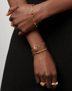 Lucy Williams Square Snake Chain Bracelet