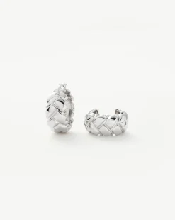 Lucy Williams Waffle Mini Hoop Earrings