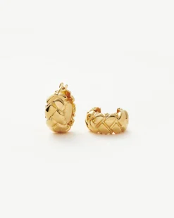 Lucy Williams Waffle Mini Hoop Earrings