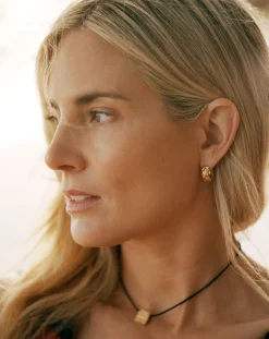 Lucy Williams Waffle Mini Hoop Earrings