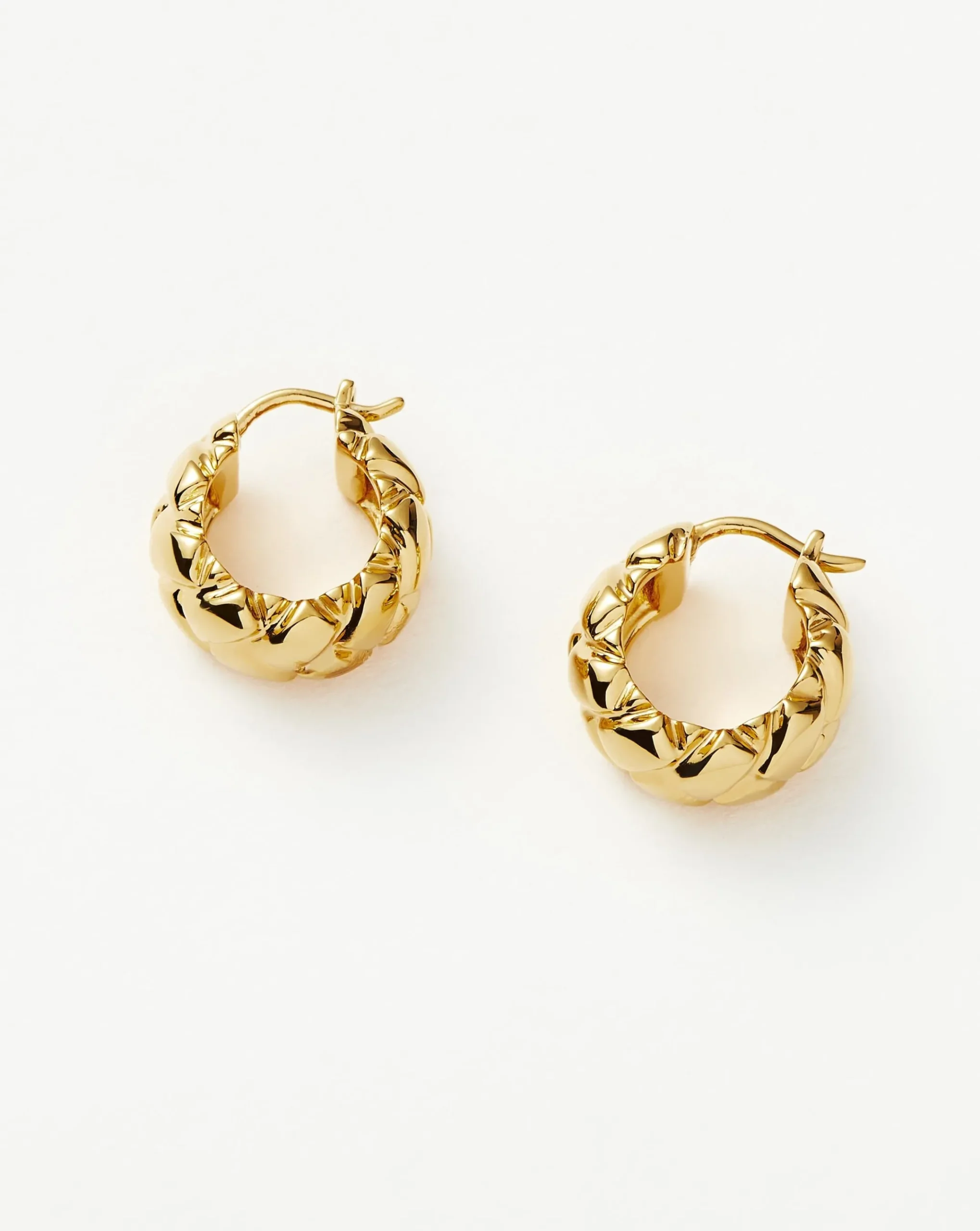 Lucy Williams Waffle Mini Hoop Earrings