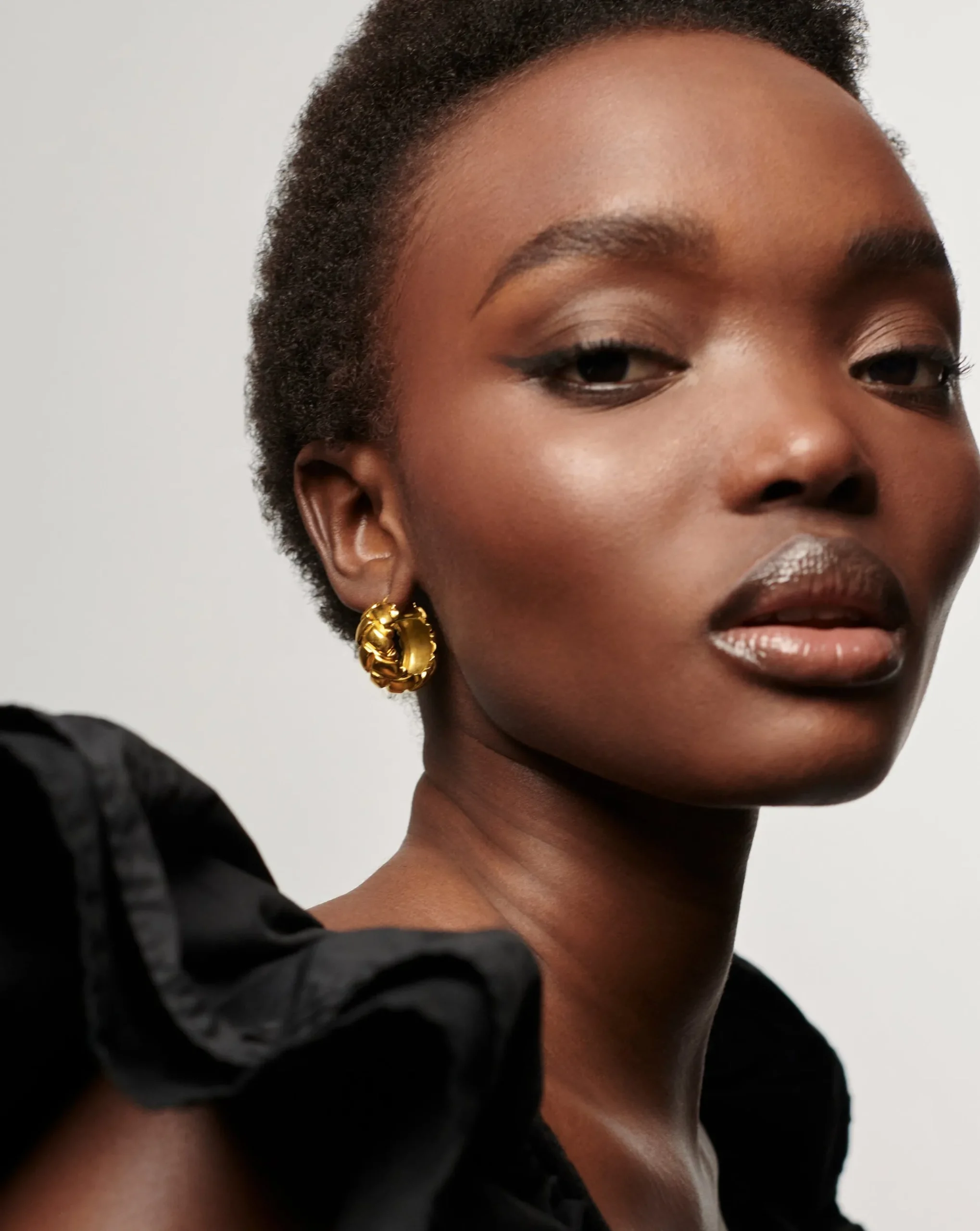 Lucy Williams Waffle Mini Hoop Earrings