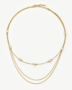 Magma & Twisted Double Chain Necklace Set