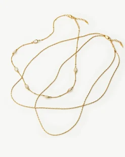 Magma & Twisted Double Chain Necklace Set
