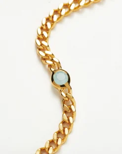 March Birthstone Chain Bracelet