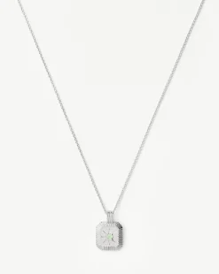 March Birthstone Pendant Necklace