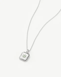 March Birthstone Pendant Necklace