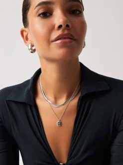 March Birthstone Pendant Necklace