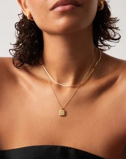 March Birthstone Pendant Necklace