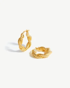 Marina Double Rope Hoop Earrings