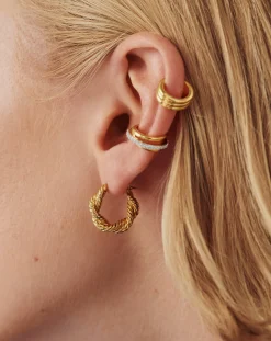 Marina Double Rope Hoop Earrings
