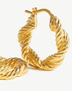 Marina Double Rope Hoop Earrings