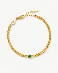 May Birthstone Chain Bracelet