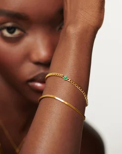 May Birthstone Chain Bracelet
