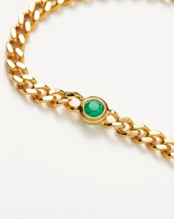 May Birthstone Chain Bracelet