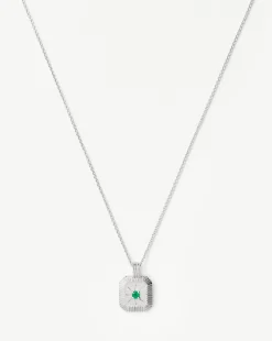 May Birthstone Pendant Necklace
