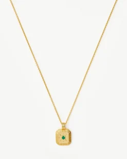 May Birthstone Pendant Necklace