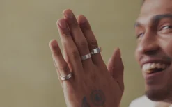 Mens Engravable Matte Wide Ring