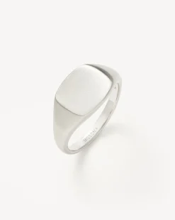 Mens Engravable Signet Ring