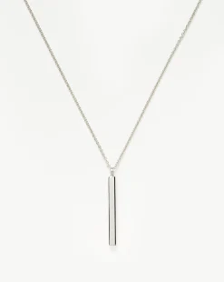 Mens Engravable Tag Pendant Necklace