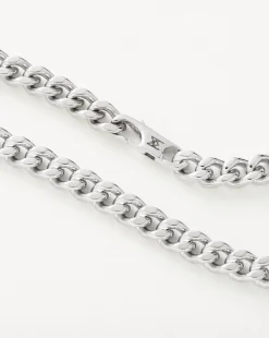 Mens Flat Curb Chain Necklace