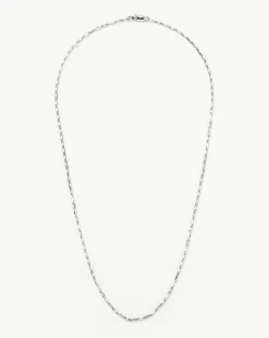 Mens Interlocking Link Chain Necklace