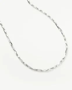 Mens Interlocking Link Chain Necklace
