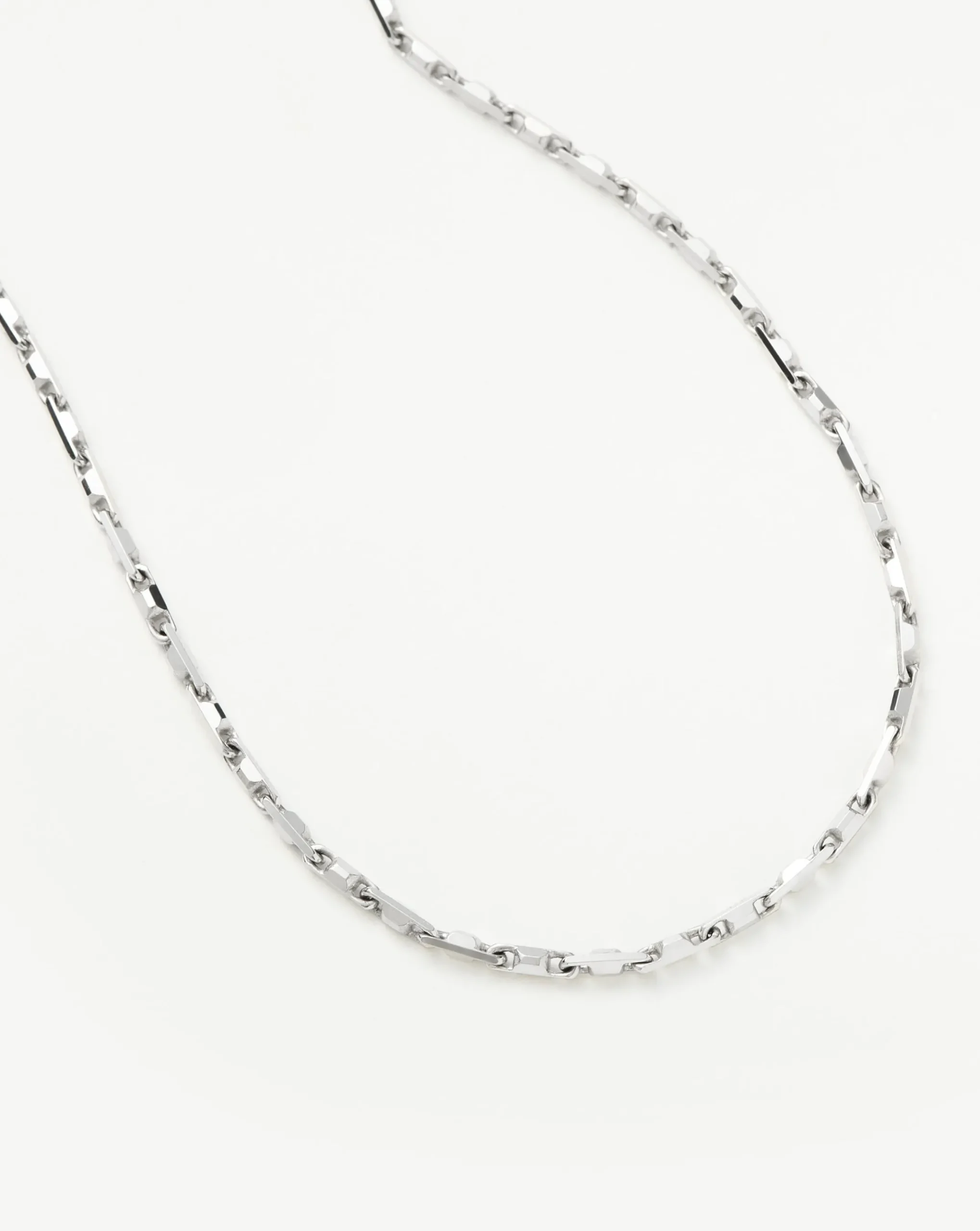 Mens Interlocking Link Chain Necklace