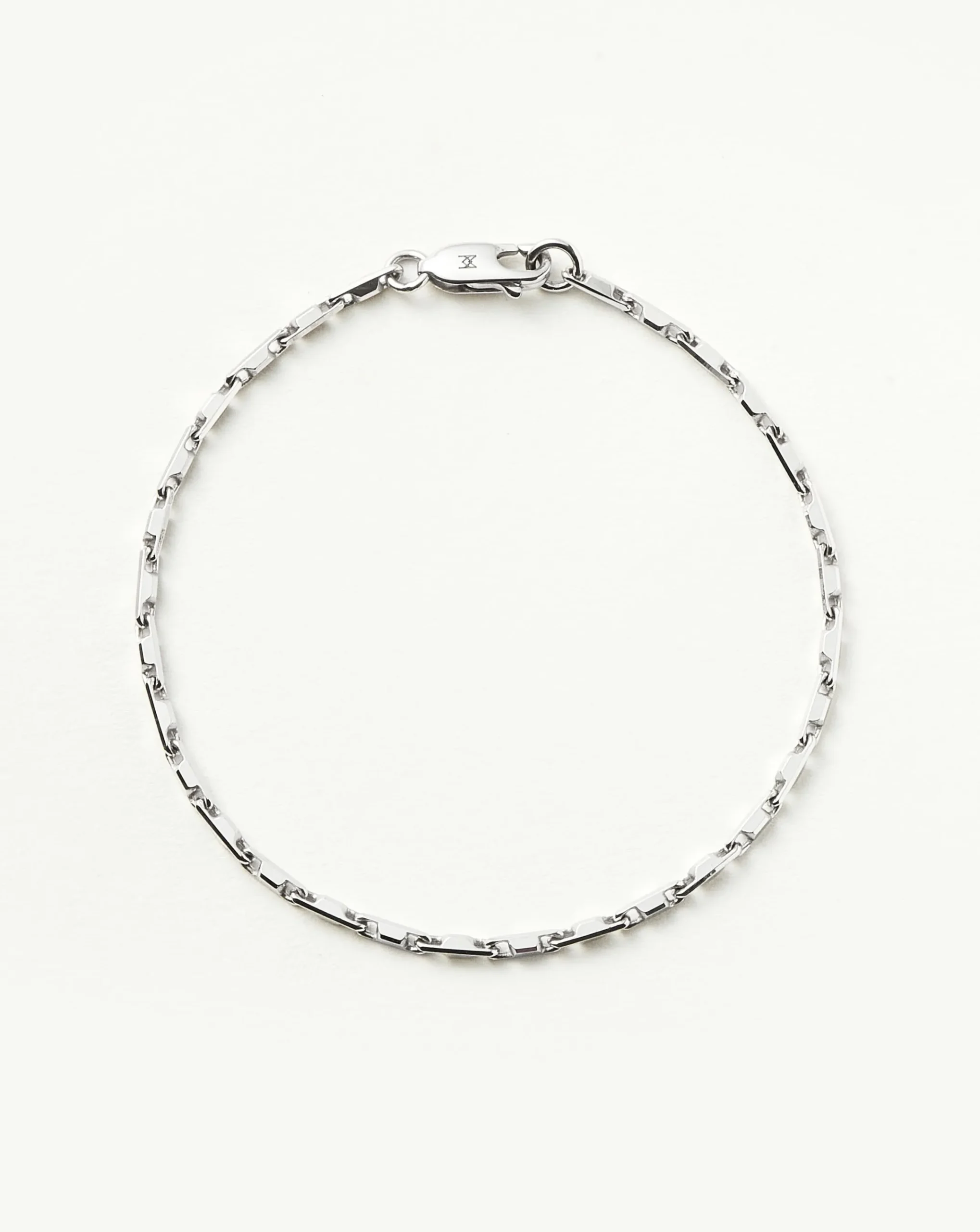 Mens Interlocking Link Chain Bracelet