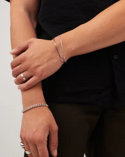 Mens Interlocking Link Chain Bracelet