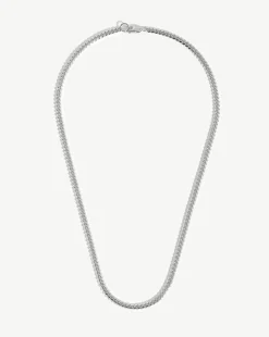Mens Round Curb Chain Necklace