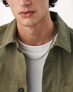 Mens Round Curb Chain Necklace