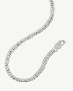 Mens Round Curb Chain Necklace
