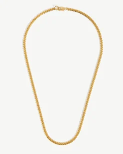 Mens Round Curb Chain Necklace