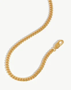 Mens Round Curb Chain Necklace
