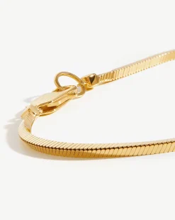 Mens Square Snake Chain Bracelet