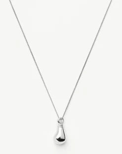 Message in a Bottle Droplet Pendant Necklace