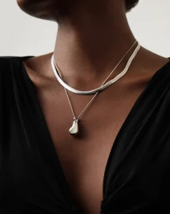 Message in a Bottle Droplet Pendant Necklace
