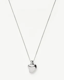 Message in a Bottle Heart Pendant Necklace