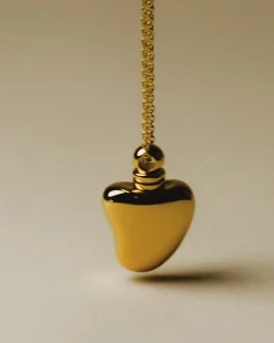 Message in a Bottle Heart Pendant Necklace