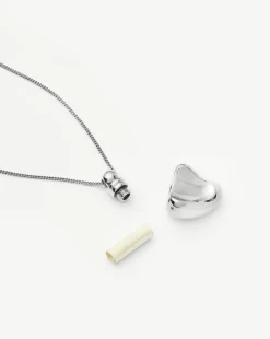 Message in a Bottle Heart Pendant Necklace
