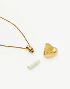 Message in a Bottle Heart Pendant Necklace