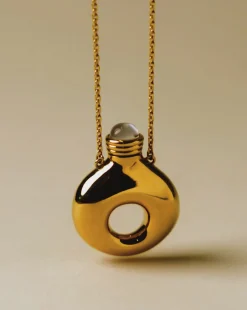 Message in a Bottle Molten Pendant Necklace